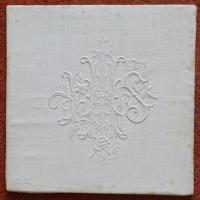 Embroidered White Chalice Pall